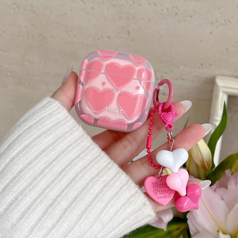 Love Heart Case for HUAWEI FreeBuds 7i 5i 6i 5 4i Protective headset Cover for FreeClip Free Buds Pro 2 3 4 Pro2 Pro3 Pro4 SE3